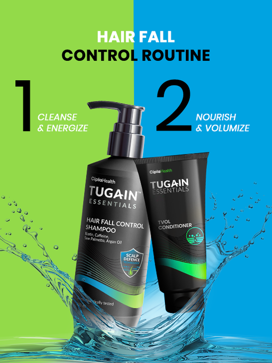 Pack of 2 HAIR FALL CONTROL SHAMPOO - Tugain Essentials