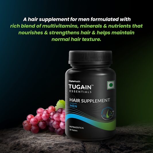 Hair Supplement for Men- Feb'26 Expiry - Tugain Essentials