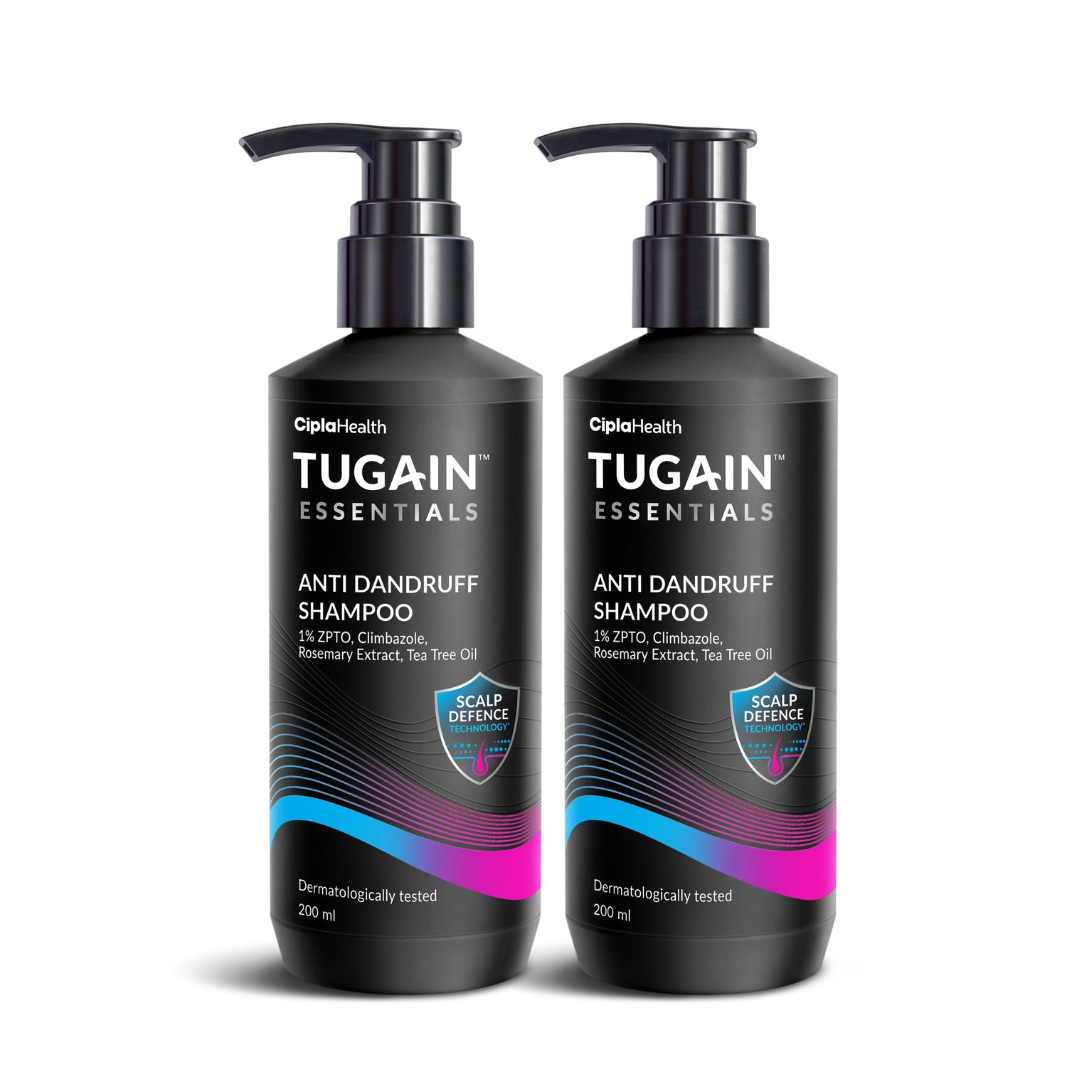 Pack of 2 ANTI DANDRUFF SHAMPOO - Tugain Essentials