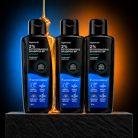 Pack of 3 Tugain 2% Ketoconazole Shampoo 100ml