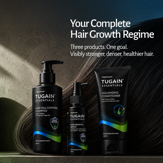 Complete hair growth regime: three products for stronger, denser, healthier hair