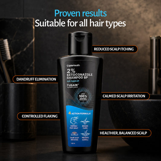 Medicated dandruff shampoo benefits: dandruff elimination, less itching and controlled flaking