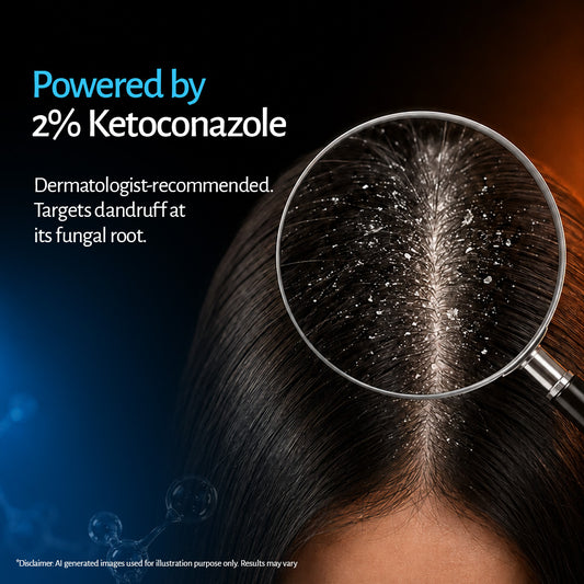 Ketoconazole shampoo powered by 2% Ketoconazole to target dandruff at its fungal root